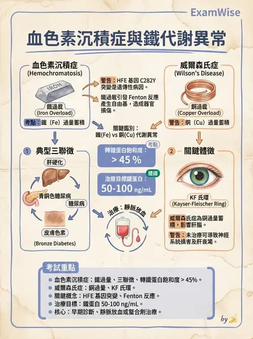 醫檢師 - 物理和化學傷害及營養疾病 - AI 圖文解析預覽