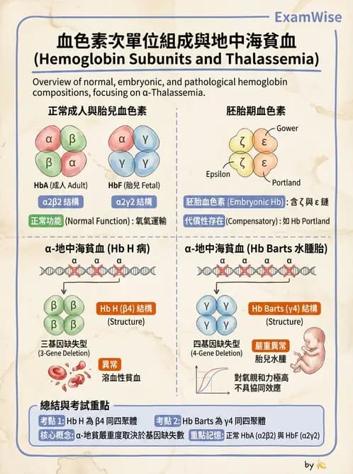醫檢師 - 溶血性貧血與血色素病變 - AI 圖文解析預覽