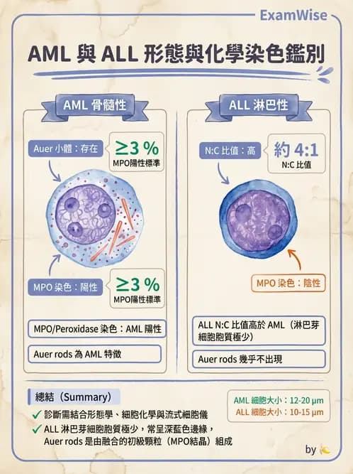 醫檢師 - 急性白血病 - AI 圖文解析預覽