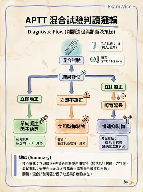 醫檢師 - 凝血因子與凝血檢驗 - AI 圖文解析預覽