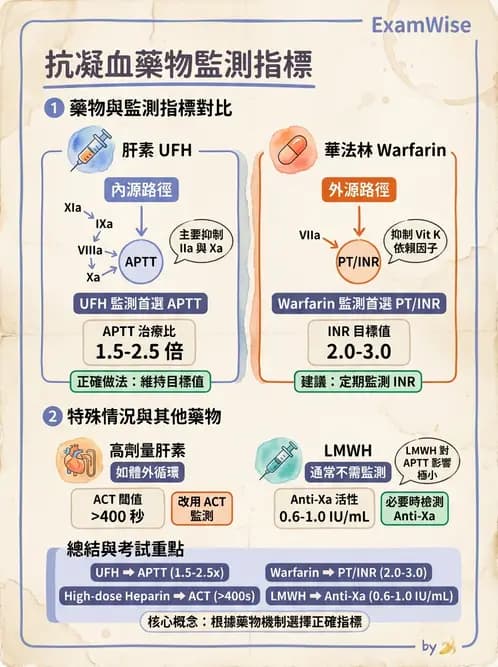 醫檢師 - 血栓性疾病與抗凝治療監測 - AI 圖文解析預覽