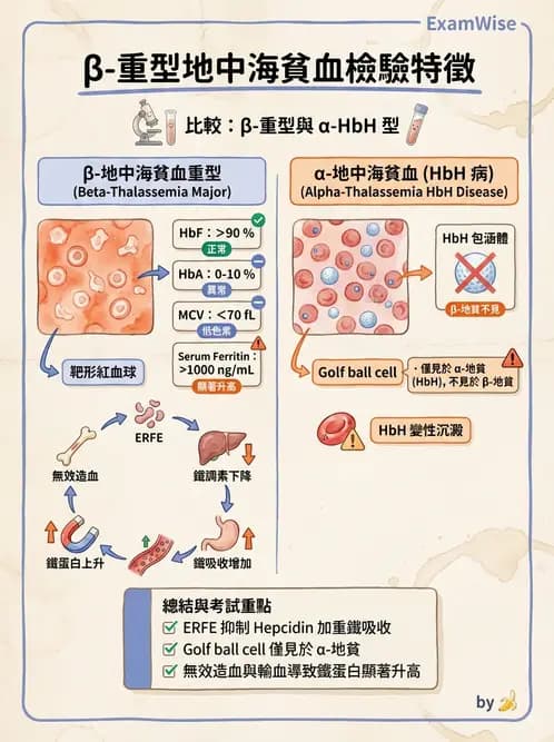 醫檢師 - 溶血性貧血與血色素病變 - AI 圖文解析預覽