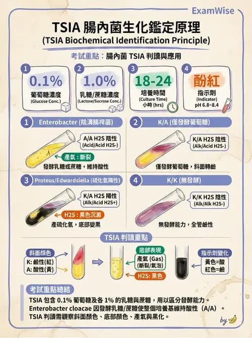 醫檢師 - 腸內菌鑑別方法與培養基 - AI 圖文解析預覽