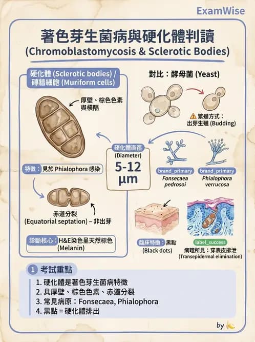 醫檢師 - 皮膚與皮下真菌感染 - AI 圖文解析預覽