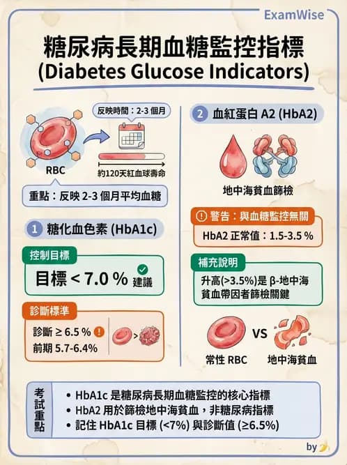 醫檢師 - 醣類代謝與糖尿病 - AI 圖文解析預覽