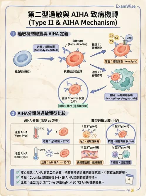 醫檢師 - 過敏反應及測試法 - AI 圖文解析預覽