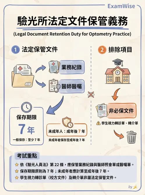 驗光師 - 業務紀錄與收費倫理罰則 - AI 圖文解析預覽