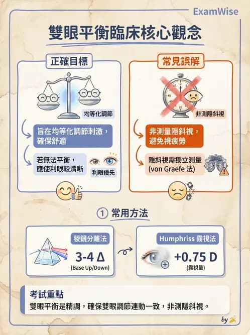 驗光師 - 自覺式驗光流程與球面度判讀 - AI 圖文解析預覽