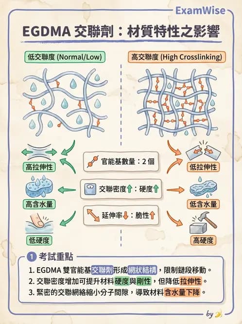 驗光師 - 軟式鏡片單體與化學分類 - AI 圖文解析預覽