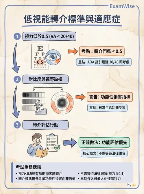 驗光師 - 低視力復健與心理適應 - AI 圖文解析預覽