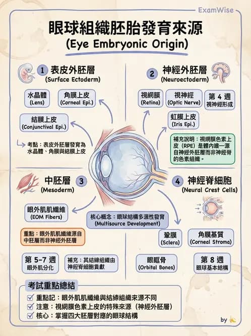 驗光師 - 眼球胚胎發育 - AI 圖文解析預覽