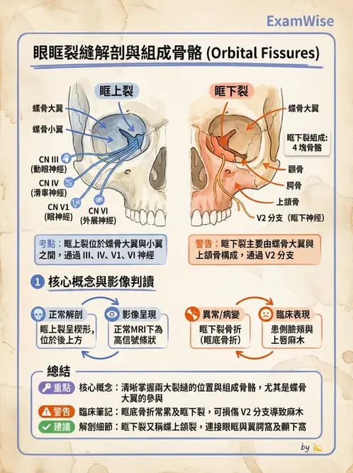 驗光師 - 眼窩骨骼與開口解剖 - AI 圖文解析預覽