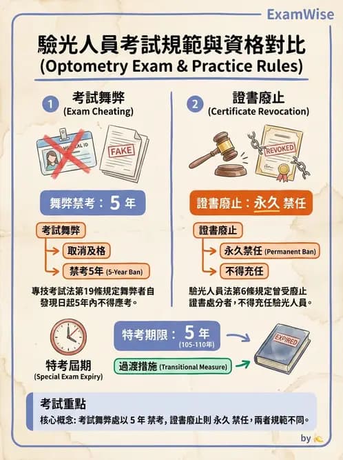 驗光師 - 執業資格與繼續教育 - AI 圖文解析預覽