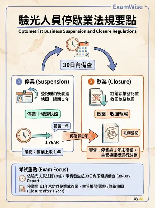 驗光師 - 執業資格與繼續教育 - AI 圖文解析預覽
