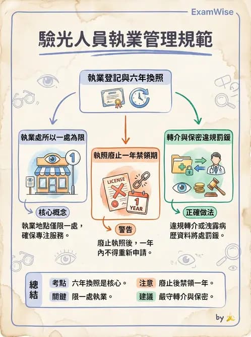 驗光師 - 執業資格與繼續教育 - AI 圖文解析預覽