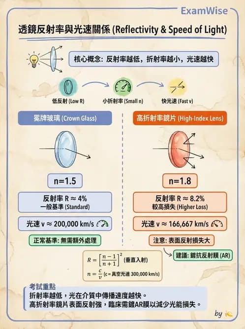 驗光師 - 折射定律、反射與光學現象 - AI 圖文解析預覽