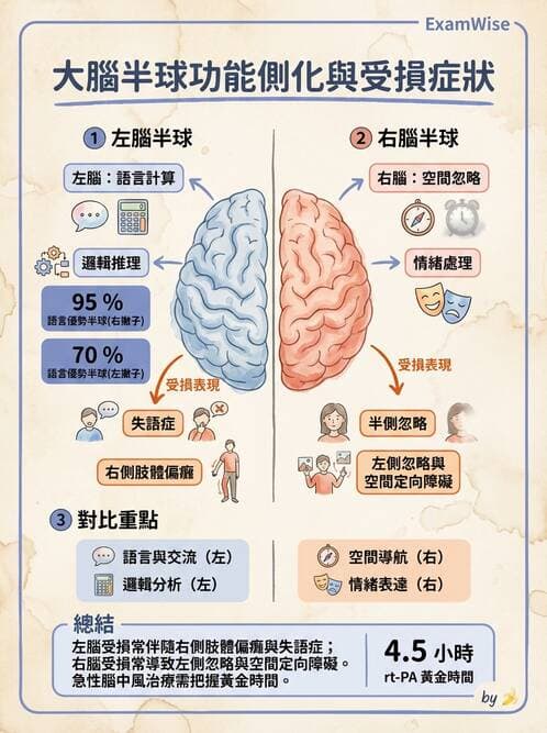 護理師 - 腦中風與腦血管疾病 - AI 圖文解析預覽