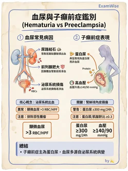 護理師 - 泌尿道疾病與排尿障礙 - AI 圖文解析預覽