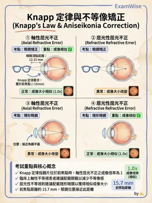 驗光師 - 散光、不等視與不等像 - AI 圖文解析預覽