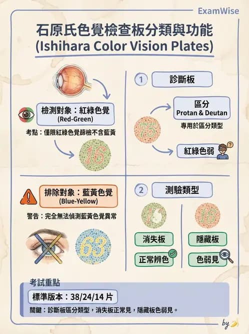 驗光師 - 對比敏感度與色覺檢查 - AI 圖文解析預覽