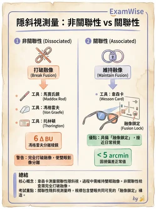 驗光師 - 固視偏差與雙眼視覺評估 - AI 圖文解析預覽