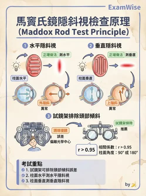 驗光師 - 隱斜位測量方法 - AI 圖文解析預覽