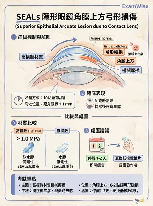 驗光師 - 角膜染色與輪部血管化 - AI 圖文解析預覽