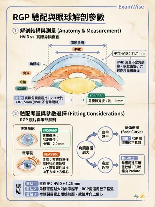 驗光師 - 硬式隱形眼鏡驗配與螢光判讀 - AI 圖文解析預覽