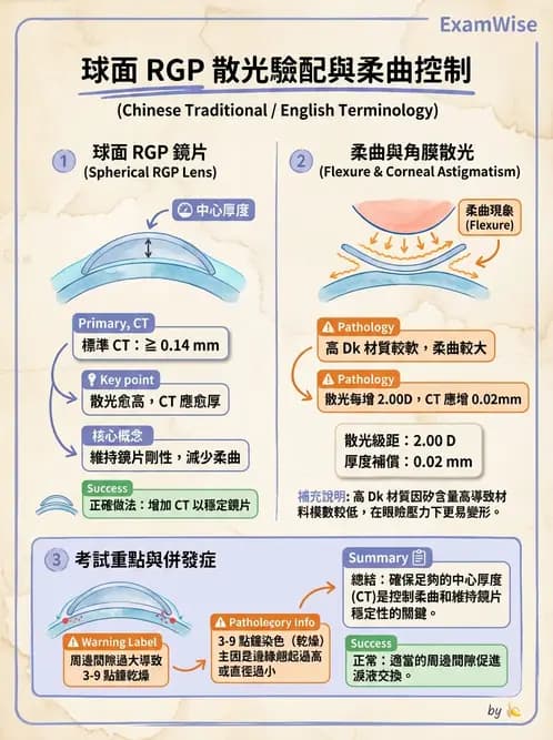 驗光師 - 硬式隱形眼鏡驗配與螢光判讀 - AI 圖文解析預覽
