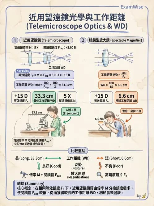 驗光師 - 近距離光學放大輔具種類與比較 - AI 圖文解析預覽