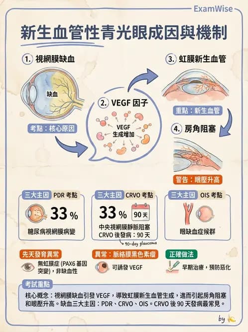 驗光師 - 青光眼分類、病因與危險因子 - AI 圖文解析預覽