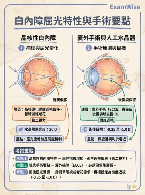 驗光師 - 水晶體與玻璃體 - AI 圖文解析預覽