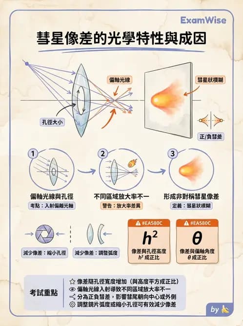 驗光師 - 幾何像差(球面像差、彗差與畸變) - AI 圖文解析預覽