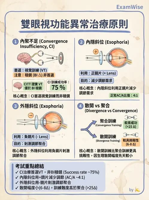 驗光師 - 水平聚散功能異常 - AI 圖文解析預覽