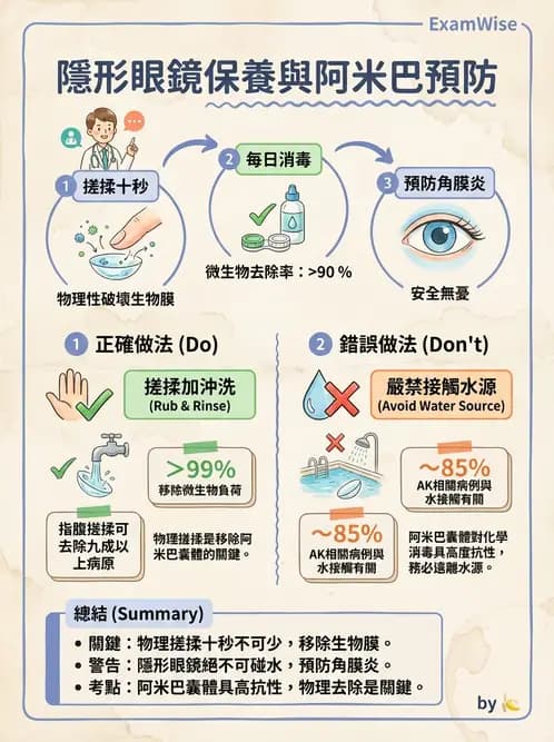 驗光師 - 隱形眼鏡護理 - AI 圖文解析預覽