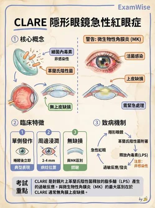 驗光師 - 感染性角膜炎與急性紅眼 - AI 圖文解析預覽
