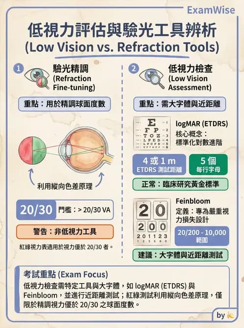 驗光師 - 視力表與視力量測 - AI 圖文解析預覽