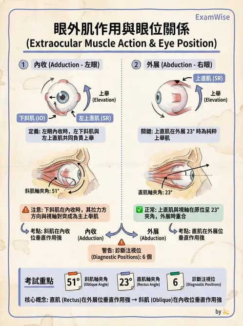 驗光師 - 眼外肌與眼球運動 - AI 圖文解析預覽