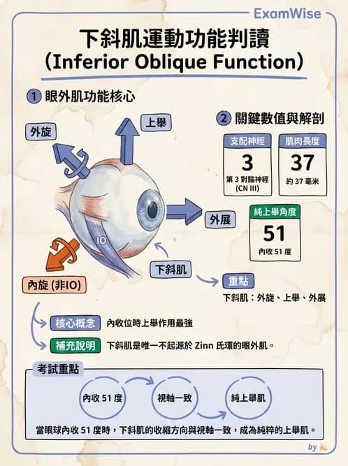 驗光師 - 眼外肌與眼球運動 - AI 圖文解析預覽