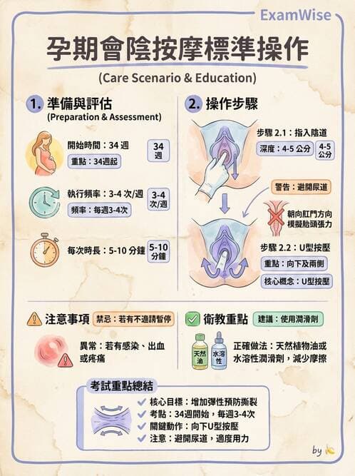 護理師 - 孕期生理變化與不適護理 - AI 圖文解析預覽