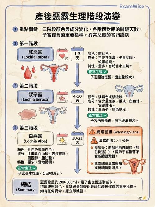 護理師 - 產後生理恢復與護理 - AI 圖文解析預覽