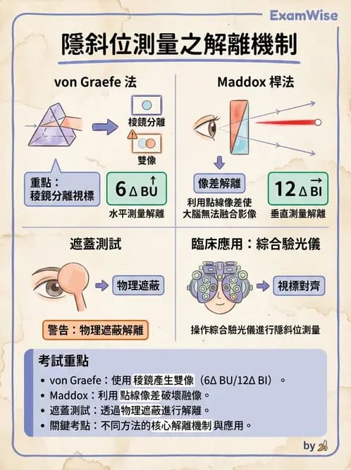 驗光師 - 隱斜位測量方法 - AI 圖文解析預覽