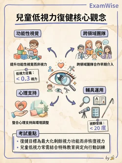 驗光師 - 低視力復健與心理適應 - AI 圖文解析預覽
