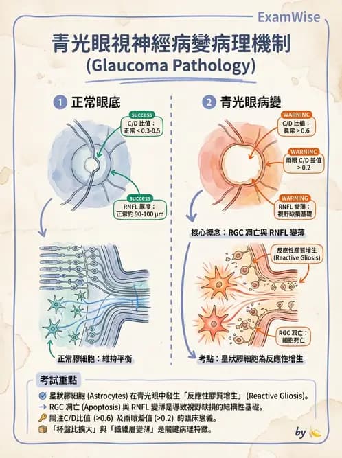 驗光師 - 青光眼分類、病因與危險因子 - AI 圖文解析預覽