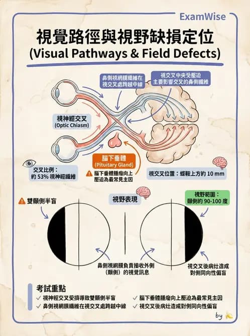 驗光師 - 視覺神經傳導系統 - AI 圖文解析預覽
