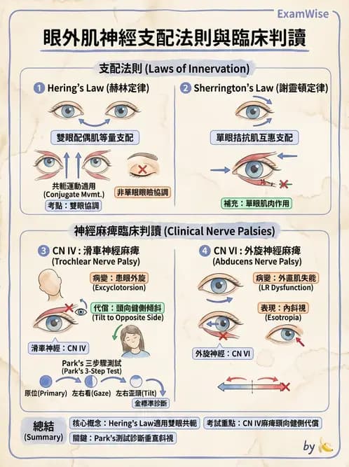 驗光師 - 眼外肌與眼球運動 - AI 圖文解析預覽