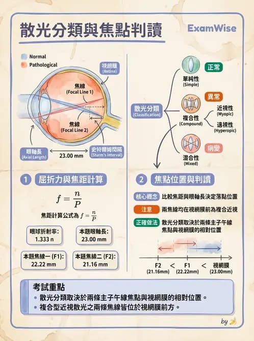 驗光師 - 眼球屈光系統基本原理 - AI 圖文解析預覽