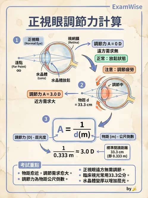 驗光師 - 景深、加入度與老花矯正 - AI 圖文解析預覽