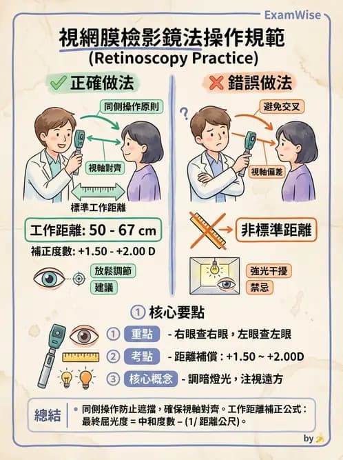 驗光師 - 視網膜檢影法 - AI 圖文解析預覽