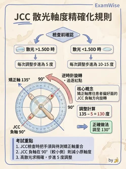驗光師 - 傑克森交叉圓柱鏡散光檢查 - AI 圖文解析預覽